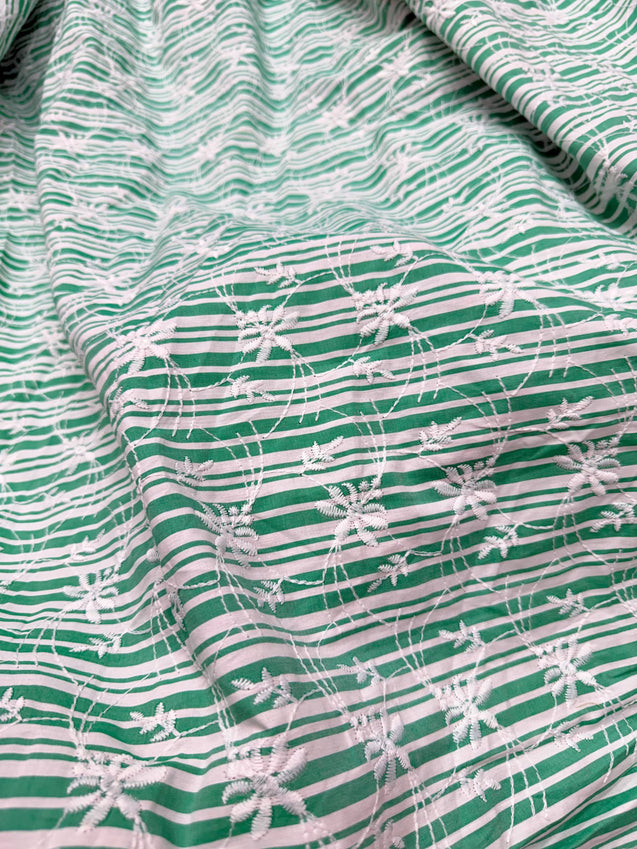 Premium Pure Cotton Hakuba Chikankari FABRIC (Big WIDTH!!)