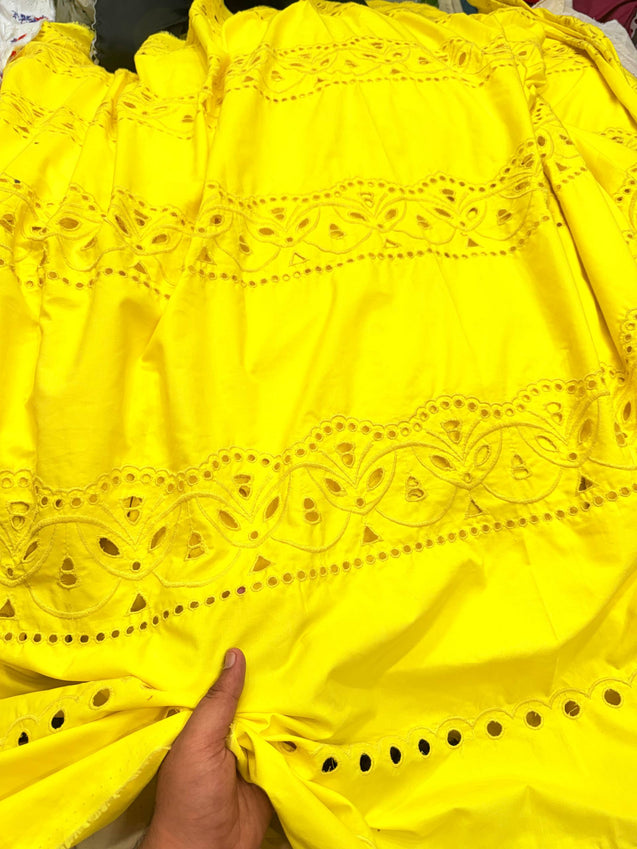 Premium Pure Cotton Hakuba Chikankari FABRIC (Big WIDTH!!)