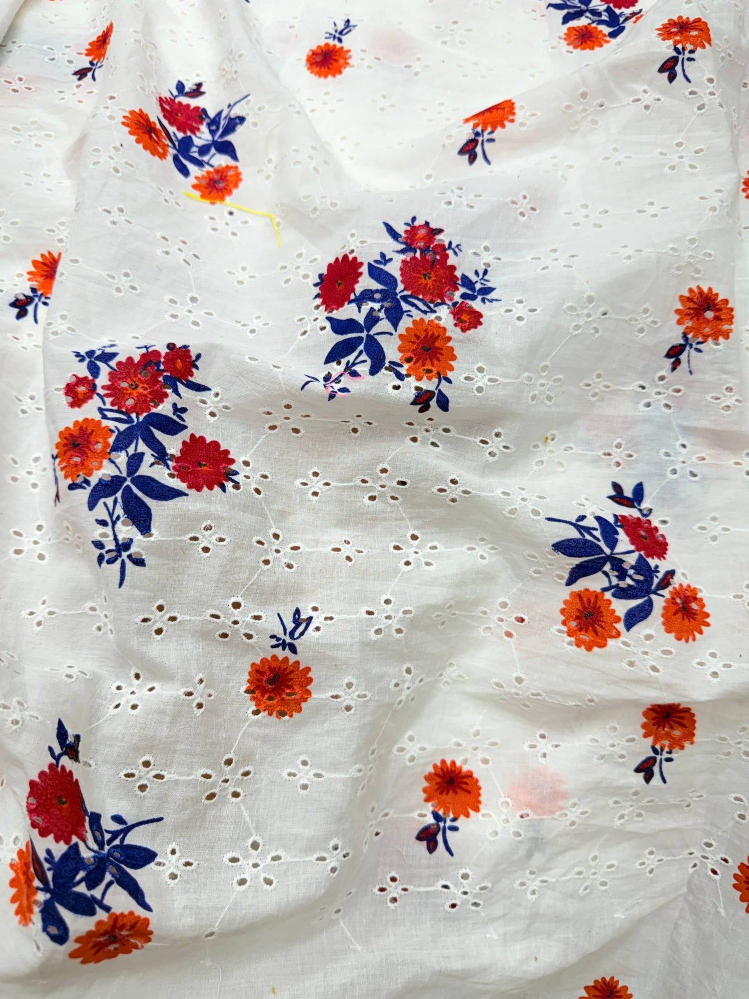 Premium Pure Cotton Hakuba Chikankari FABRIC (Big WIDTH!!)