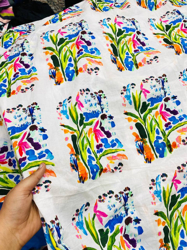 Most Premium Pure Modal Cotton Printed FABRIC (Big WIDTH!!)