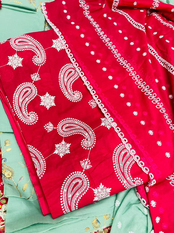 Most Premium Cotton Suit Collection (Complete Suit With Dupatta)