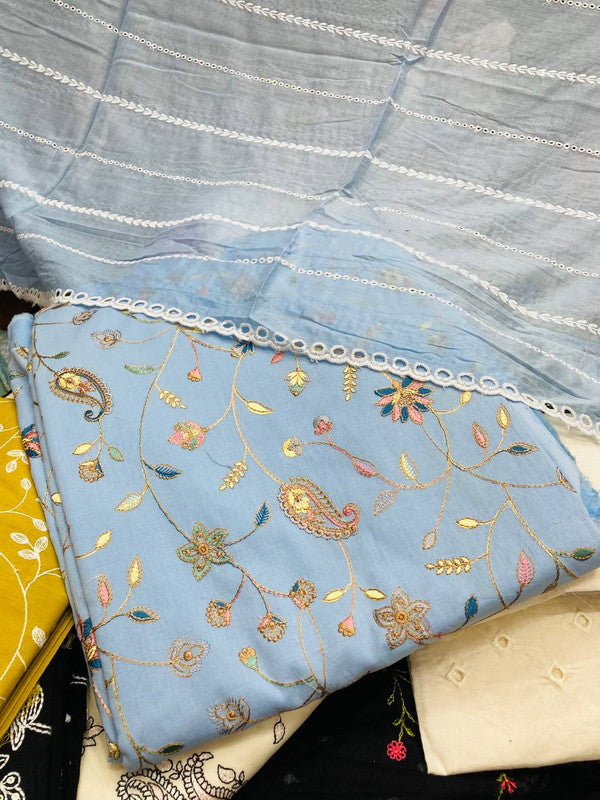 Most Premium Cotton Suit Collection (Complete Suit With Dupatta)