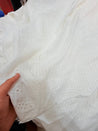 Most Premium Pure Hakuba Chikankari Cotton Fabric (Big WIDTH!!) (Dyeable Also)