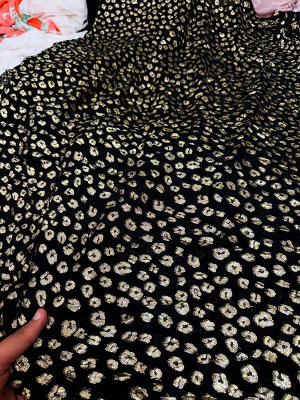 Most Premium Fine Zari Weaving On Pure Georgette FABRIC (Big WIDTH!!)