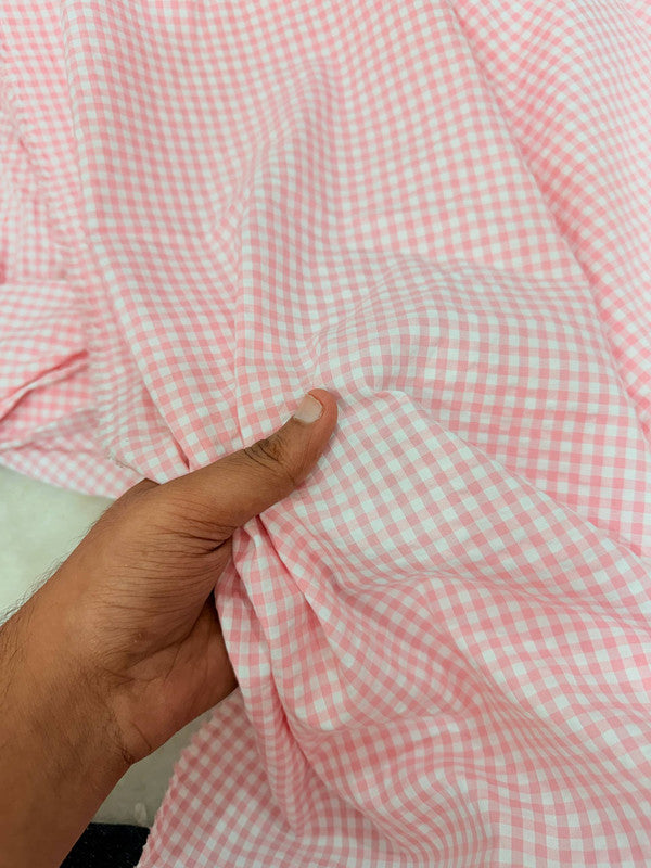 Most Premium Pure Sher Shakkar Cotton Checks PRINT (Big WIDTH!!)