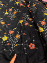 Most Premium Pure Fine Thread Embroidery On Hakuba Chikanakri Cotton FABRIC (Big WIDTH!!)