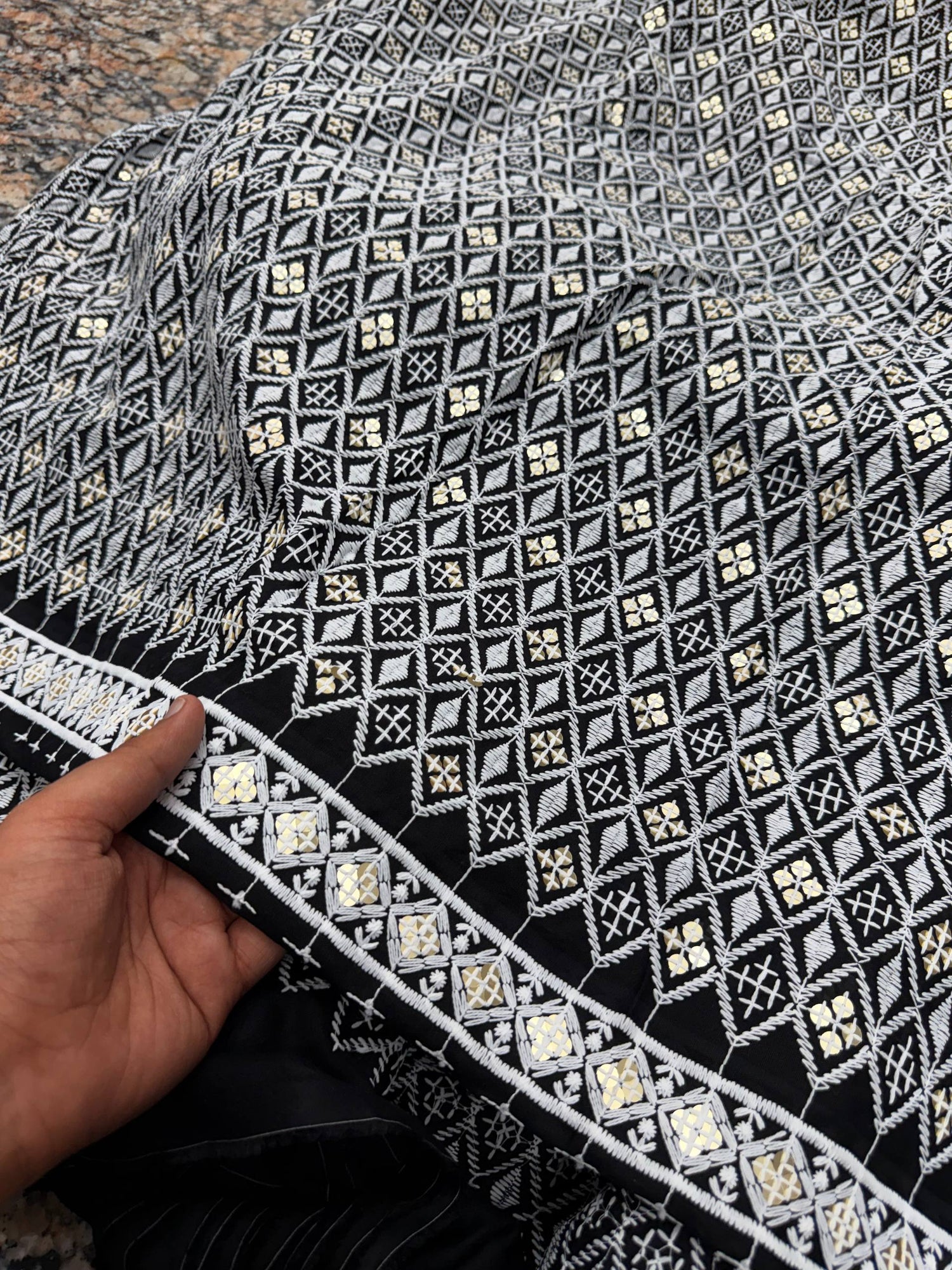 Most Premium Pure Cotton Lakhnawi FABRIC (Big WIDTH!!)