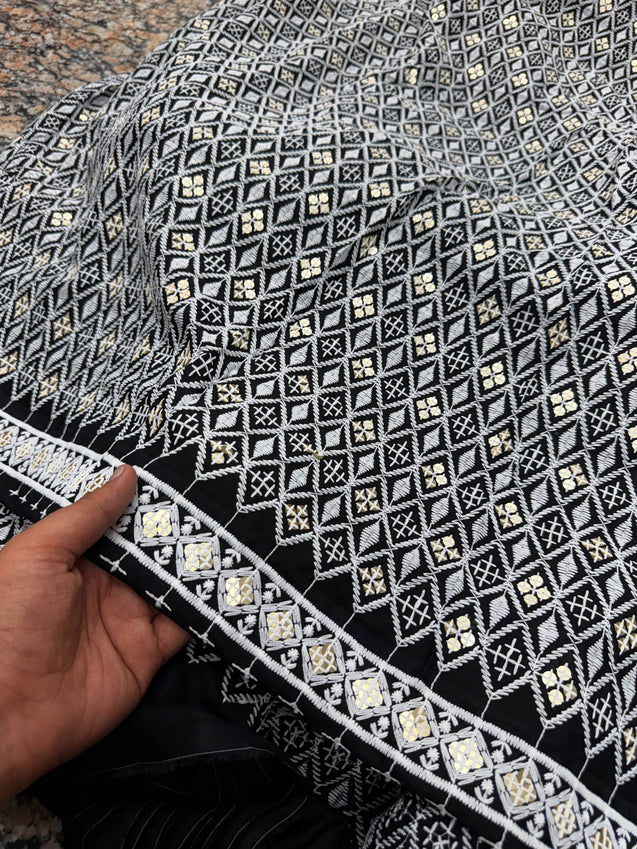 Most Premium Pure Cotton Lakhnawi FABRIC (Big WIDTH!!)
