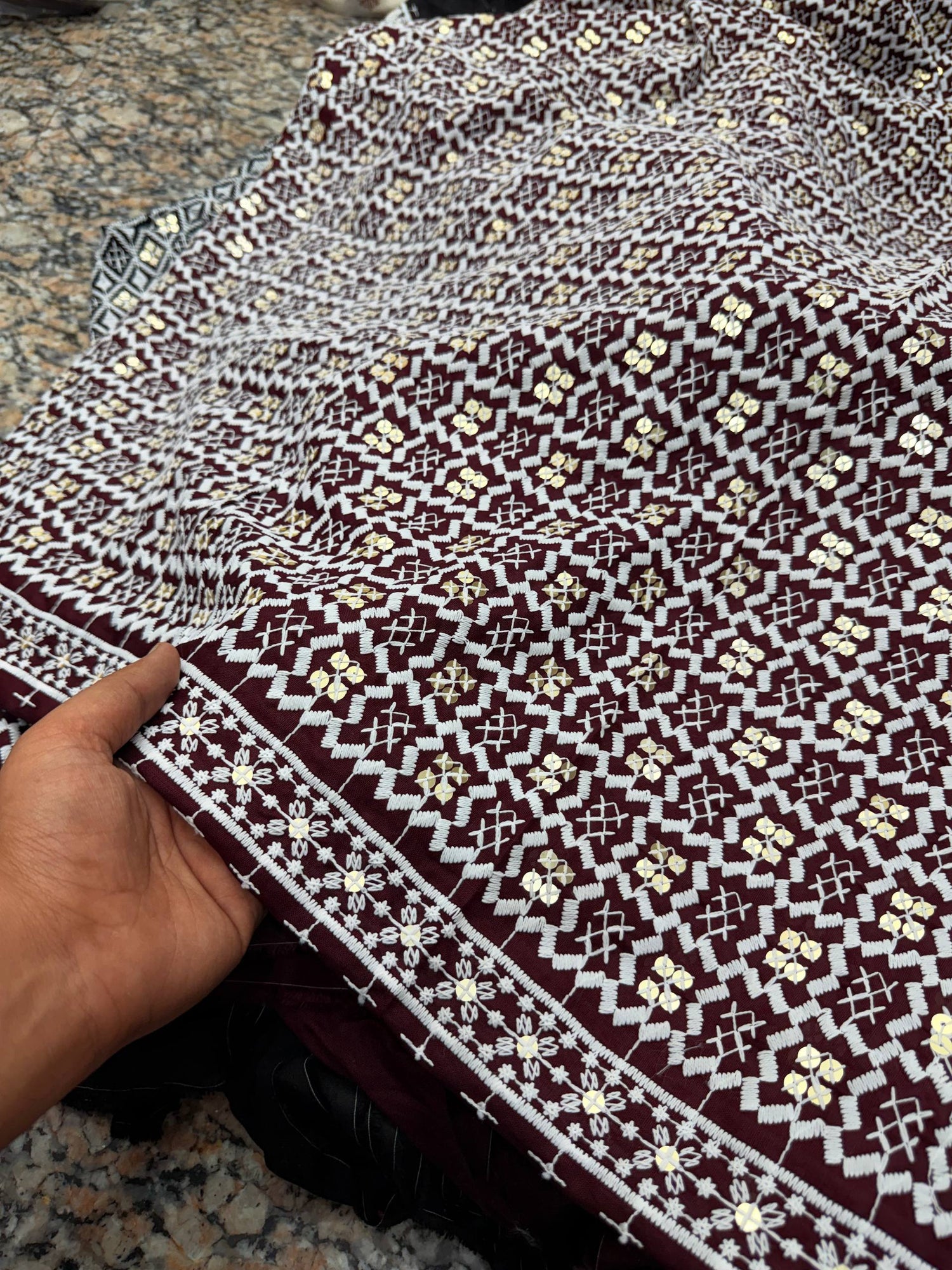 Most Premium Pure Cotton Lakhnawi FABRIC (Big WIDTH!!)