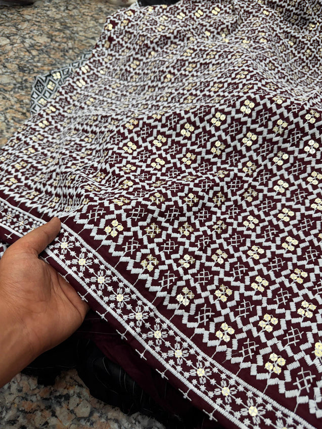 Most Premium Pure Cotton Lakhnawi FABRIC (Big WIDTH!!)