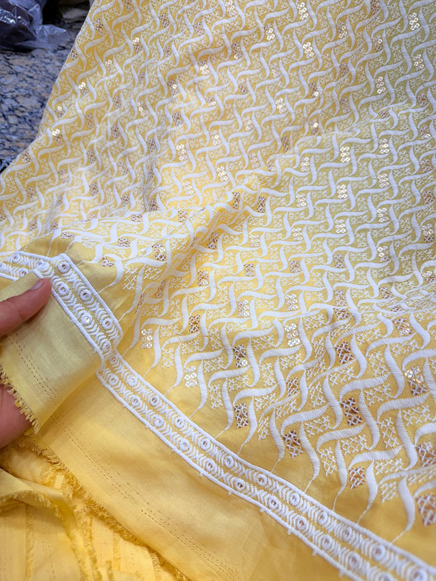 Most Premium Pure Cotton Lakhnawi FABRIC (Big WIDTH!!)