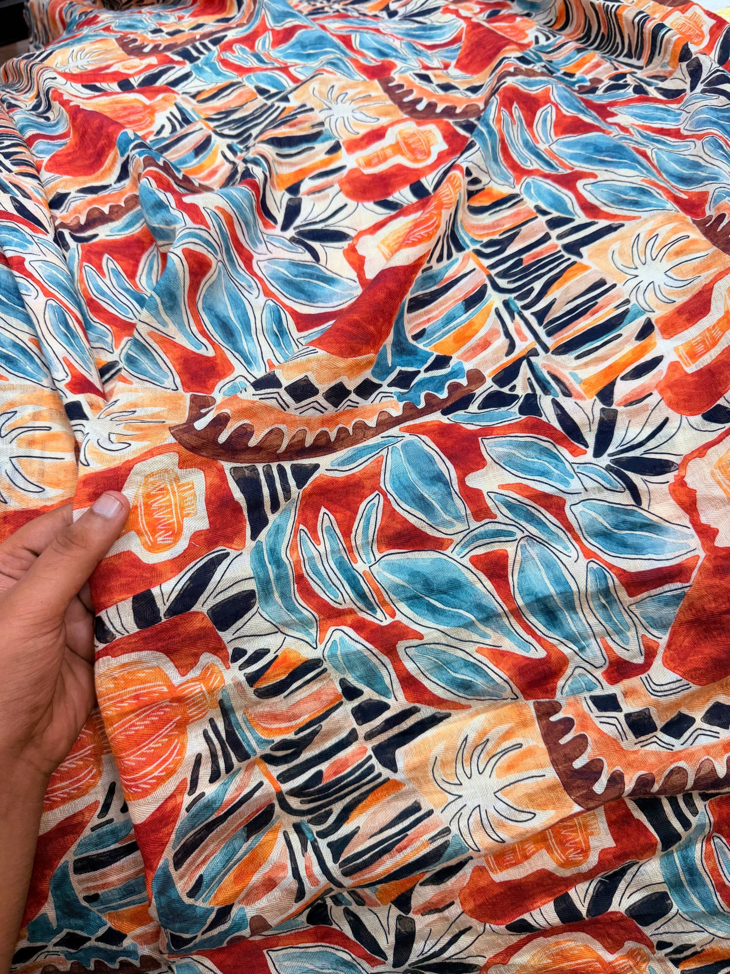Most Premium BRANDED Pure Muslin Cotton PRINTED FABRIC (Big WIDTH!!)