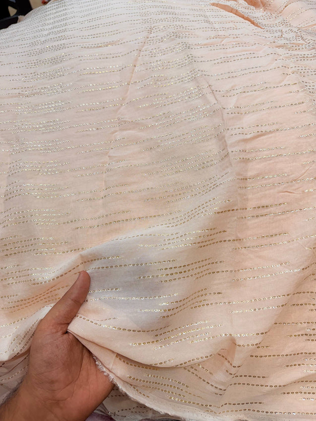 Most Premium Fine Zari Weaving On Pure Georgette FABRIC (Big WIDTH!!)