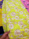 Most Premium Pure Hakuba PRINTED Chikankari Cotton Fabric (Big WIDTH!!)