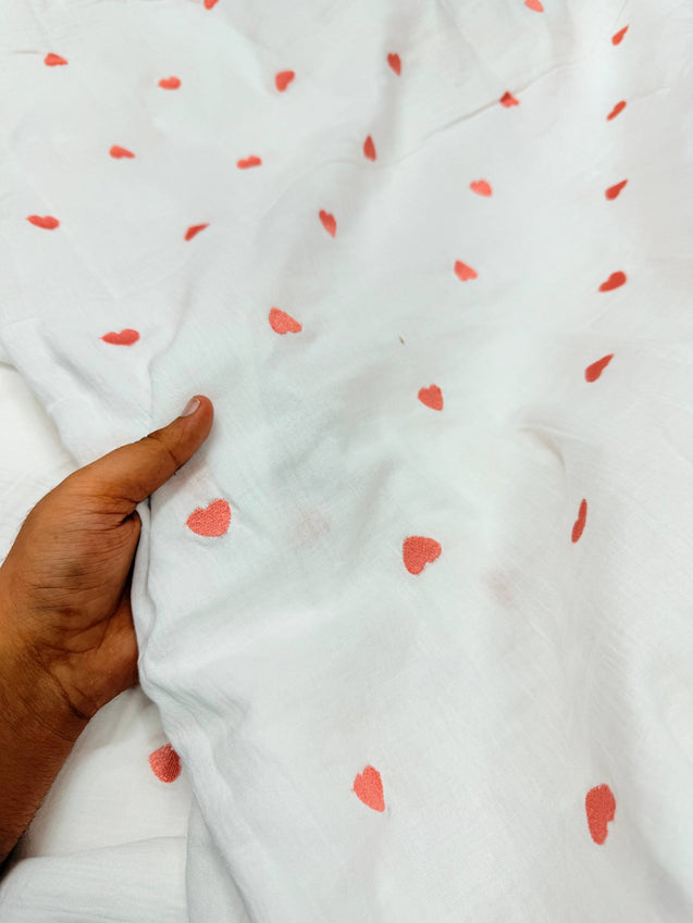 Most Premium Pure Double Cloth Cotton EMBROIDERY FABRIC (Big WIDTH!!)