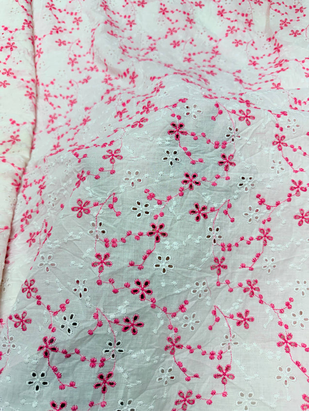 Premium Pure Cotton Hakuba Chikankari FABRIC
