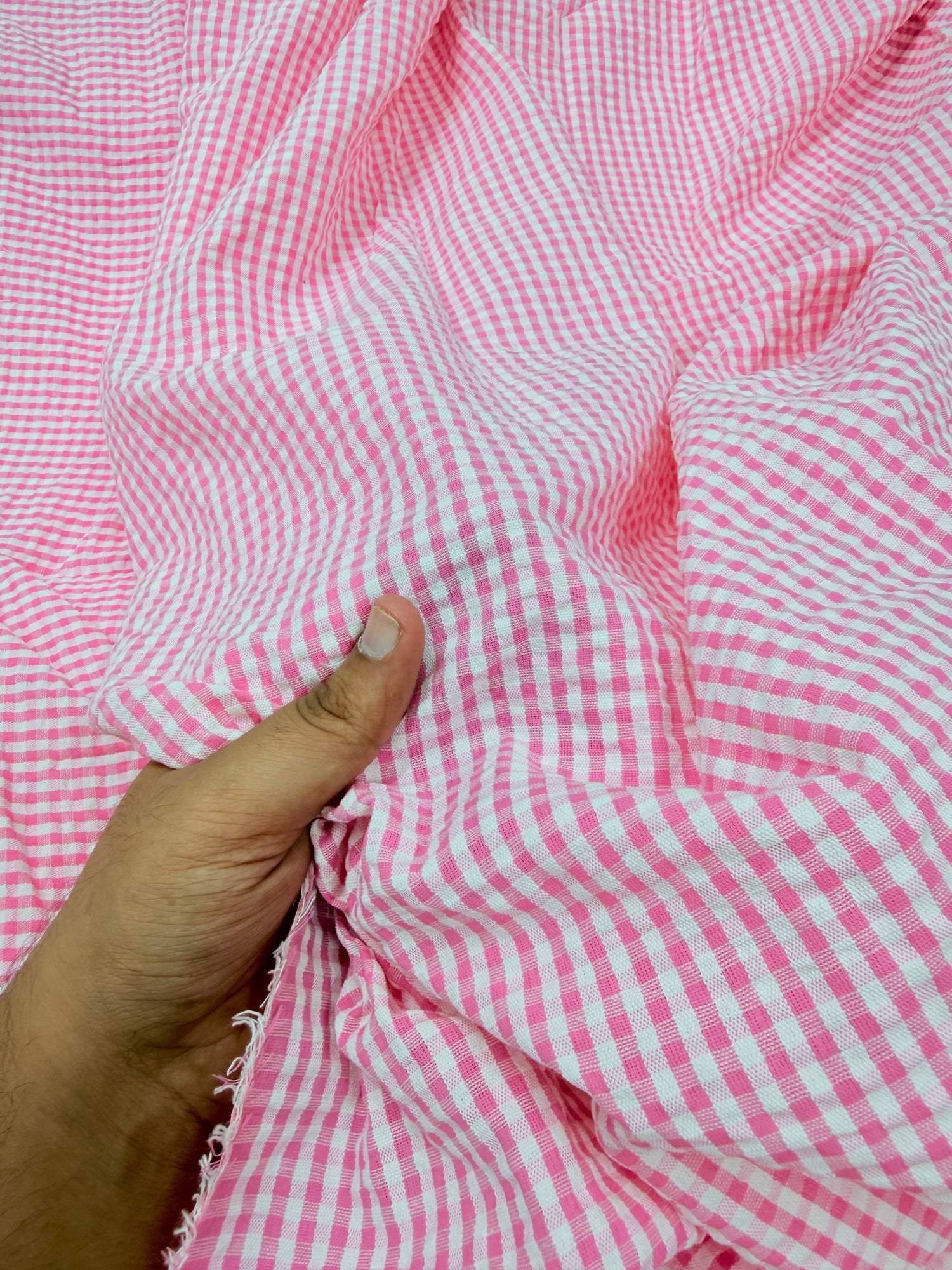 Most Premium Pure Sher Shakkar Cotton Checks PRINT (Big WIDTH!!)