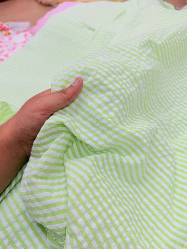 Most Premium Pure Sher Shakkar Cotton Stripes PRINT (Big WIDTH!!)