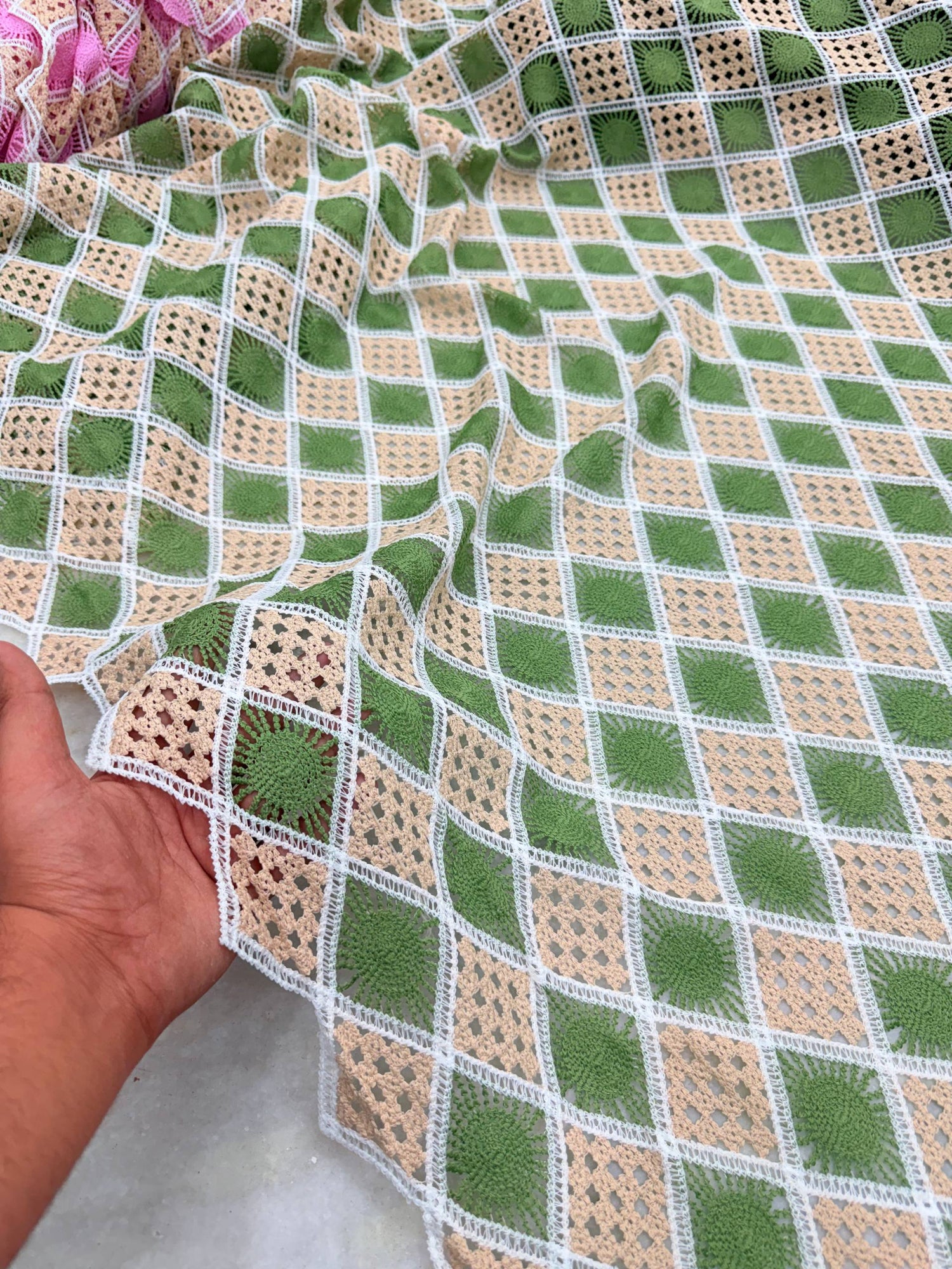 Most Premium Pure Imported Crosia FABRIC (Big WIDTH!!)