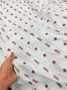Most Premium Pure Fine Thread Embroidery On Cotton FABRIC (Big WIDTH!!)