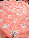 Premium Fine GPO LACEWORK Hakuba Chikan Work On Pure Cotton FABRIC (Big WIDTH!!)