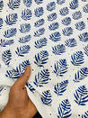 Premium Fine Hakuba Chikankari Embroidery On Pure Cotton Printed FABRIC (Big WIDTH!!)