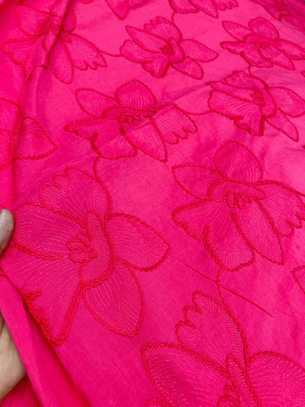 Most Premium Pure Cotton FABRIC With Fine Dori Embroidery