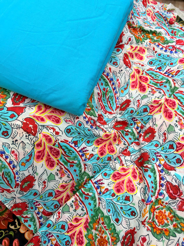 Premium BRANDED Pure Cotton PRINTED Suits (Top & Bottom)
