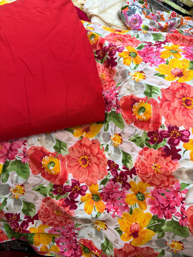 Premium BRANDED Pure Cotton PRINTED Suits (Top & Bottom)