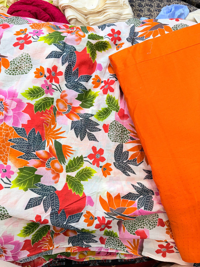 Premium BRANDED Pure Cotton PRINTED Suits (Top & Bottom)