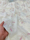 Most Premium Pure Natural Muslin Cotton Dori Work Embroidery Fabric (Big WIDTH!!)