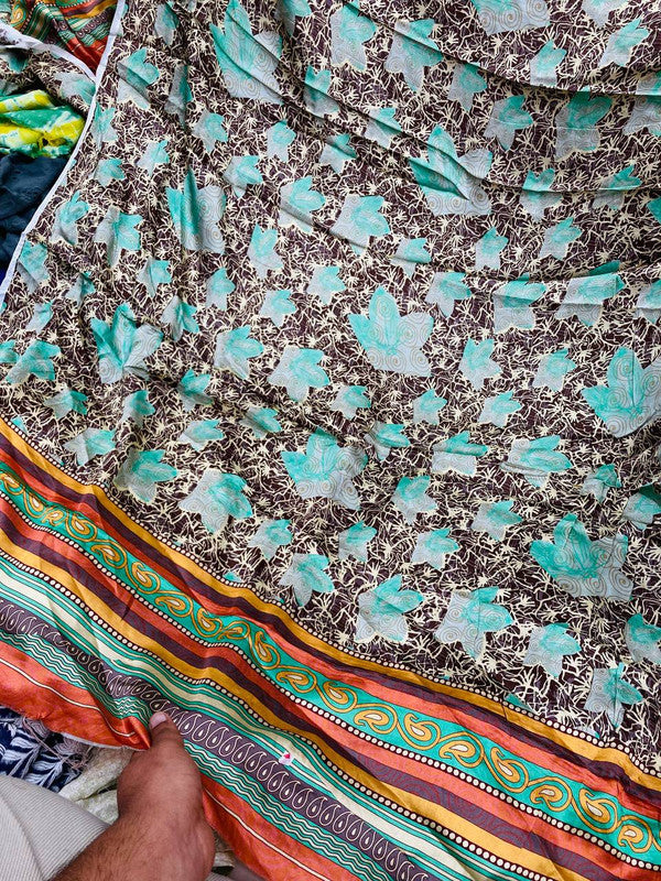 Most Premium Pure Gajji Silk Fabric Digital Printed Kurti
