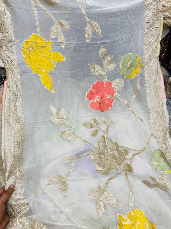 Most Premium Russian (Cosmos) SILK DUPATTA - DYEABLE ALSO