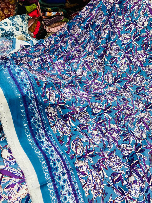 Most Premium Pure Gajji Silk FABRIC Digital Printed