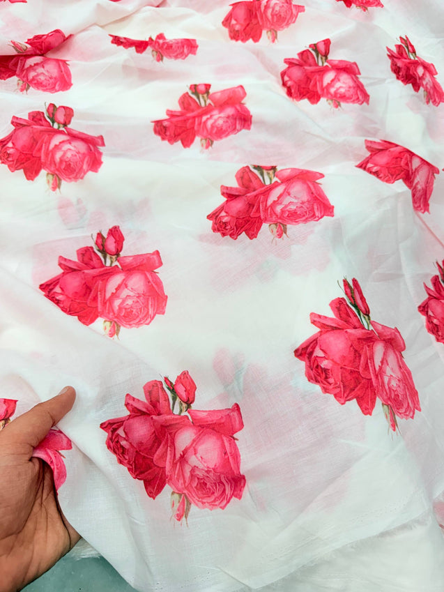 Most Premium BRANDED Pure Mul Cotton PRINTED FABRIC (Big WIDTH!!)