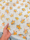Most Premium Pure Cotton Hakuba Chikankari Printed Fabric (Big WIDTH!!)