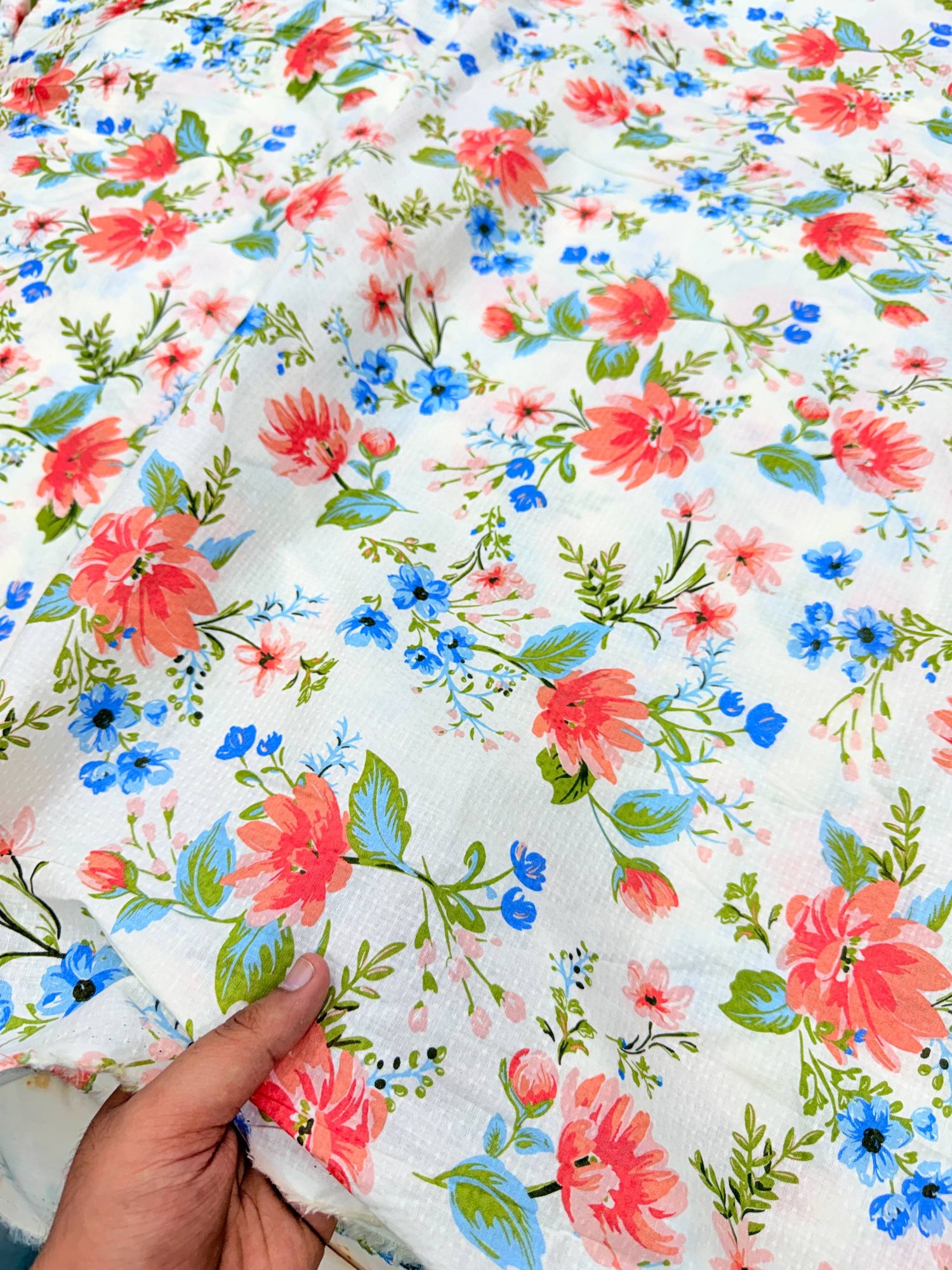 Most Premium Pure Modal Cotton Dobby  FABRIC PRINTED (Big WIDTH!!)