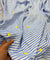 Most Premium Pure Fine Thread Embroidery On Stripes Cotton FABRIC (Big WIDTH!!)