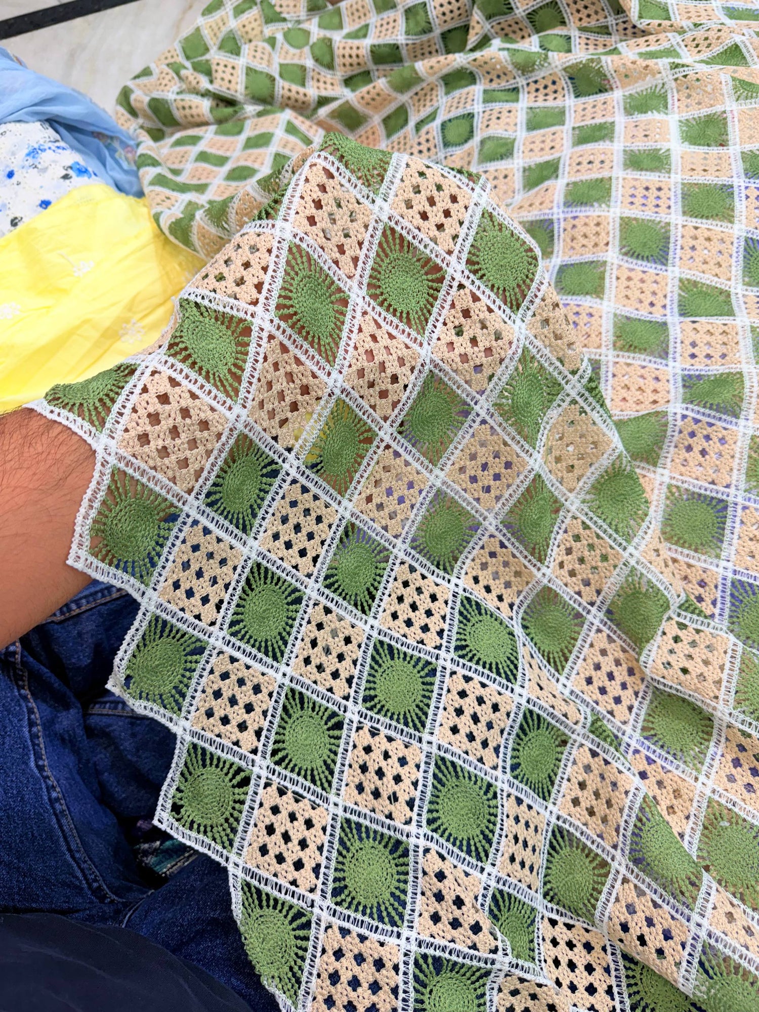 Most Premium Pure Imported Crosia FABRIC (Big WIDTH!!)
