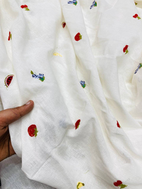 MOST Premium Fine Embroidery On Pure Cotton FABRIC (Big WIDTH!!)