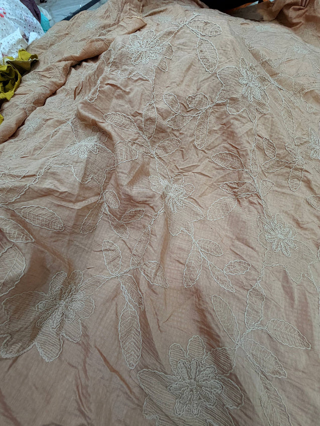 Most Premium Pure Hakuba Chikankari Cotton Fabric (Big WIDTH!!)