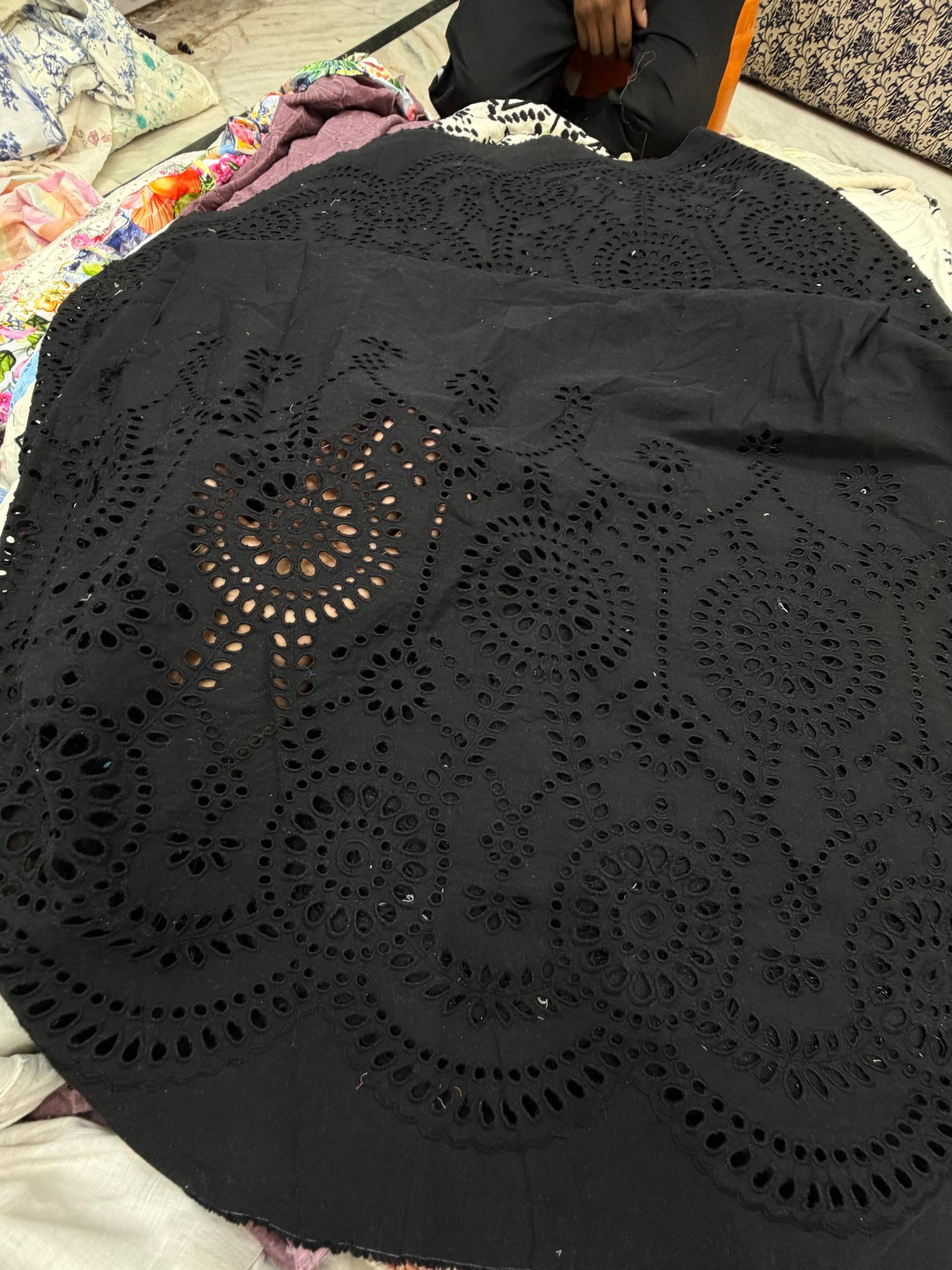 Most Premium Pure Hakuba Chikankari Cotton Fabric (Big WIDTH!!)