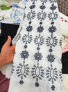 Most Premium Pure Hakuba Chikankari Cotton Fabric (Big WIDTH!!)