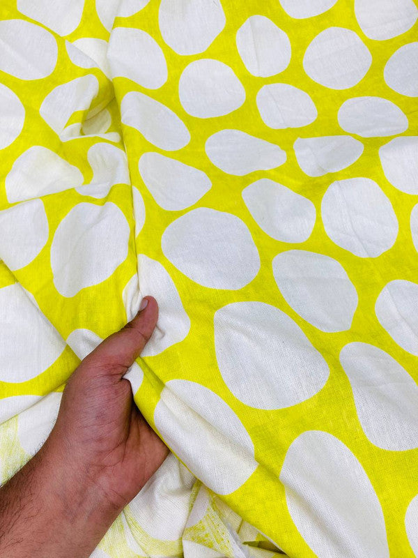 Premium Pure Viscose Linen Cotton FABRIC - PRINTED (Big WIDTH!!)