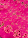 Premium Fine Hakuba Chikankari Embroidery On Pure Cotton FABRIC (Big WIDTH!!)