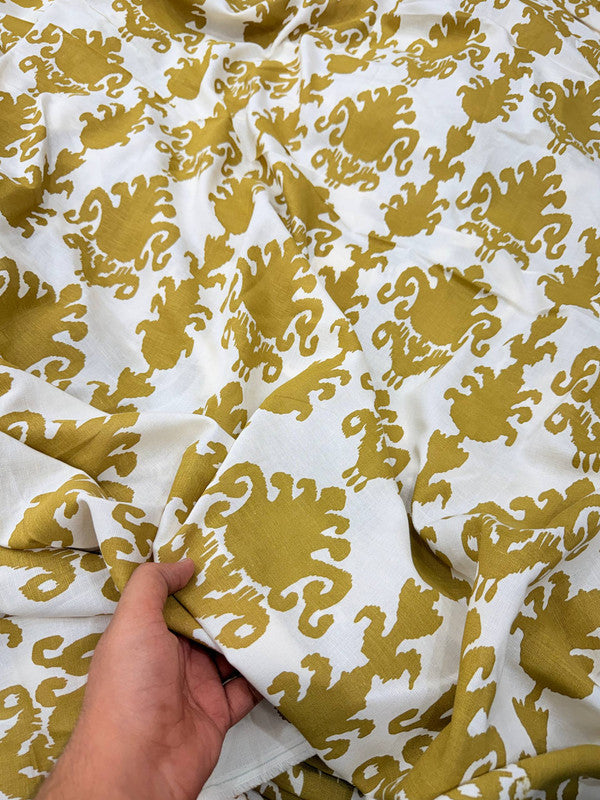 Most Premium BRANDED Pure Cotton Linen PRINTED FABRIC (Big WIDTH!!)