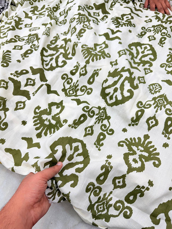 Most Premium BRANDED Pure Cotton Linen PRINTED FABRIC (Big WIDTH!!)