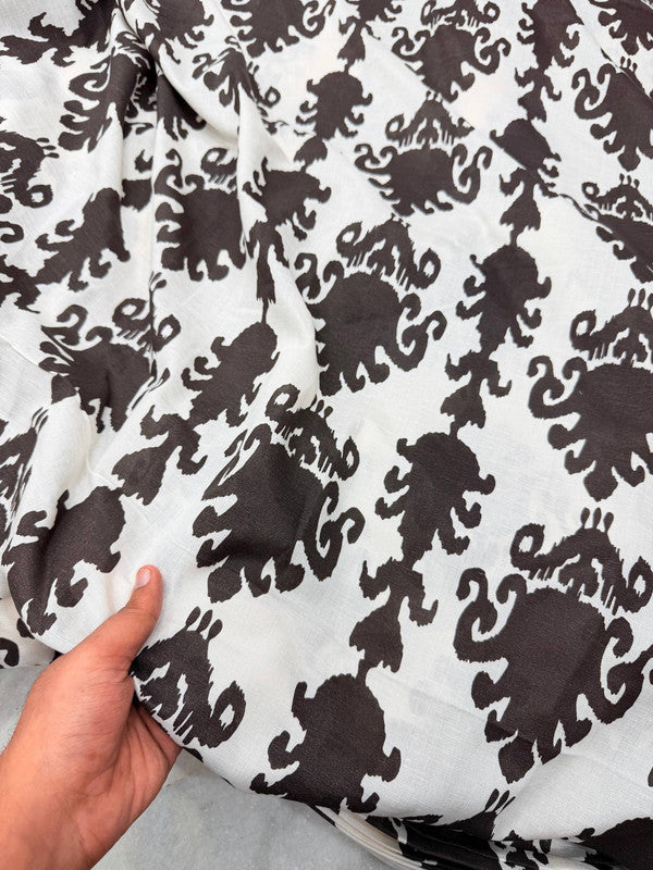 Most Premium BRANDED Pure Cotton Linen PRINTED FABRIC (Big WIDTH!!)