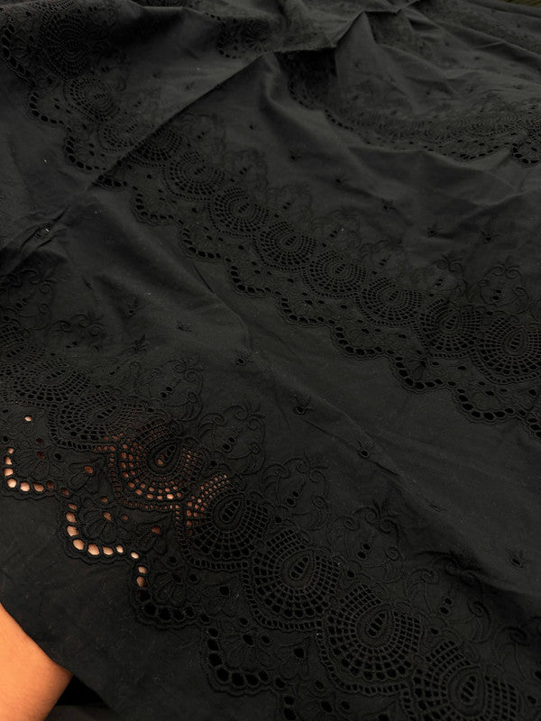 Most Premium Pure Cotton Hakuba Chikankari Fabric (Big WIDTH!!)
