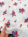 Most Premium Pure Cotton Hakuba Chikankari Printed Fabric (Big WIDTH!!)